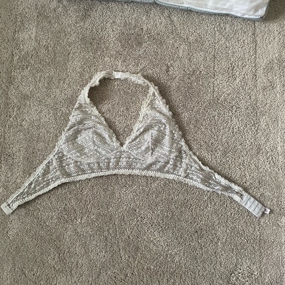 WHITE FREE PEOPLE LACE BRALETTE - Picture 2 of 3